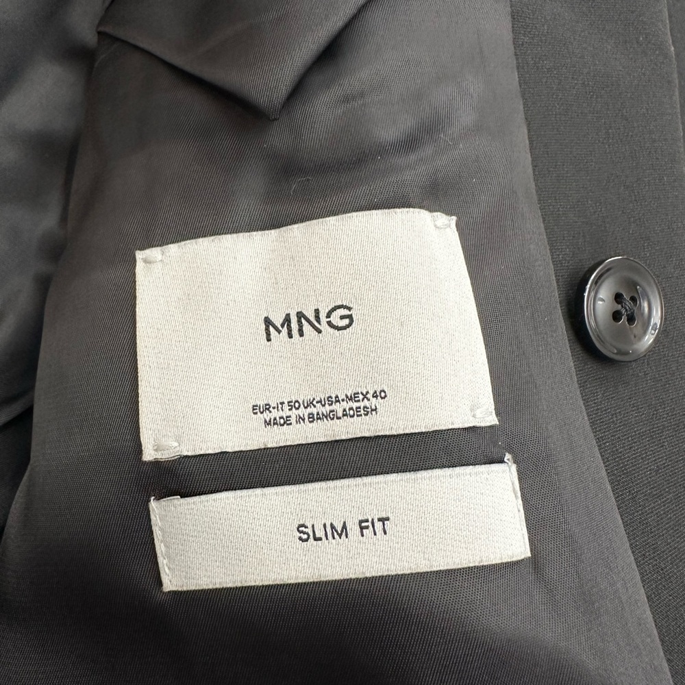 Mango Black Slim Fit Blazer